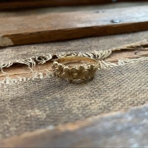 14k gold tropical flower 🌺 ring